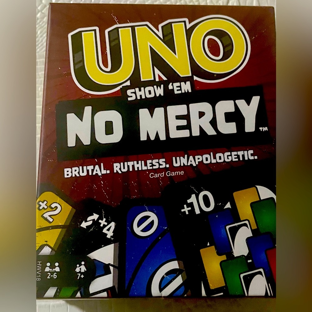 UNO NO MERCY DECK OF CARDS BRAND NEW